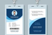 Simple And Clean Employee Id Card Design Template Premium inside Company Id Card Design Template
