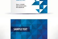 Simple Pattern Business Card Template 04 Vector Free Vector inside Templates For Visiting Cards Free Downloads
