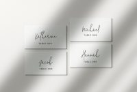 Simple Place Card Template Wedding Place Name Settings Etsy within Michaels Place Card Template