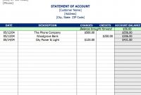 Statement Of Account Template | Statement Of Account inside Credit Card Statement Template Excel