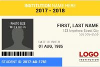 Student Id Card Templates For Ms Word | Word & Excel Templates intended for High School Id Card Template
