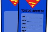 Superman Birthday Card Template – Creative Design Templates inside Superman Birthday Card Template