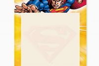 Superman Free Printable Invitations, Frames Or Cards. – Oh with Superman Birthday Card Template