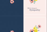 Sympathy Card throughout Sympathy Card Template