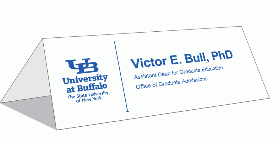 Table Tent Cards - Identity And Brand - University At Buffalo regarding Name Tent Card Template Word