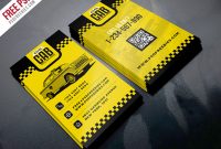 Taxi Cab Service Business Card Template Psd – Uxfree throughout Transport Business Cards Templates Free
