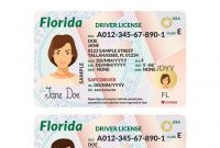 Template Of Driver Card Florida ~ Illustrations ~ Creative with Florida Id Card Template