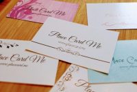 Template : The Definitive Guide To Wedding Place Cards with Place Card Setting Template