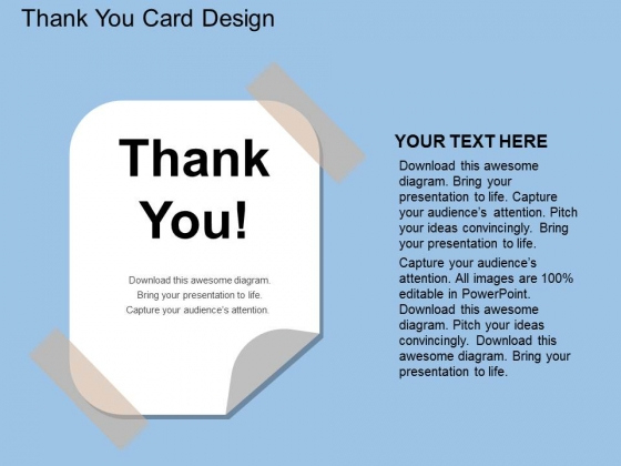 Thank You Card Design Powerpoint Template - Powerpoint Templates throughout Powerpoint Thank You Card Template