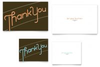 Thank You Note Card Template – Word & Publisher with Thank You Card Template Word