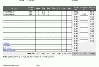 Time Card Template For Excel for Weekly Time Card Template Free