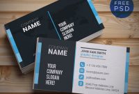 Top 28 Free Business Card Psd Mockup Templates In 2020 regarding Name Card Template Photoshop