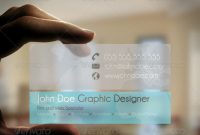 Transparent Print And Web Specialist Business Card intended for Transparent Business Cards Template