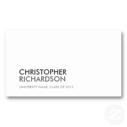 University/college Student White Business Card | Zazzle pertaining to Student Business Card Template