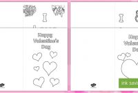 Valentine's Day Card Templates intended for Valentine Card Template For Kids