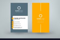 Vertical Double-Sided Business Card Template with Double Sided Business Card Template Illustrator