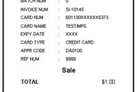 Visioncore How To Topics for Credit Card Receipt Template