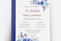Wedding Invitation Card Template – Word (Doc) | Psd throughout Sample Wedding Invitation Cards Templates