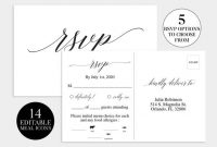 Wedding Rsvp Card | Wedding Rsvp Template | Wedding Rsvp Postcard |  Printable Response Card Template | Printable Cards & Meal Choice Icons within Template For Rsvp Cards For Wedding