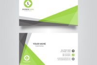 White And Green Visiting Card Template Free Customize within Buisness Card Templates