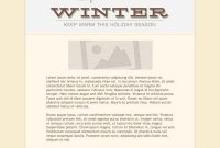 Winter Email Marketing Templates – Winter Email Marketing intended for Holiday Card Email Template