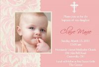 Wording Sample Ideas For Baptism Invitations | Baby Shower for Baptism Invitation Card Template