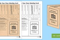 Ww2 Identity Card - Ks2 Resources (Teacher Made) throughout World War 2 Identity Card Template