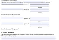 10+ Pasture Lease Agreement Templates Download For Free for Fresh Farm Business Tenancy Template