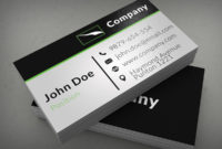 25 Free Business Cards Psd Templates – Print Ready Design throughout Email Business Card Templates