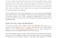 29 Proven Food Truck Business Plans (Pdf, Word inside Awesome Business Plan Template For Trucking Company
