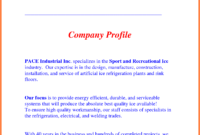 4+ Manufacturing Company Profile Sample | Company Letterhead in New Free Business Profile Template Word
