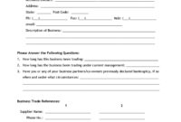 40 Free Credit Application Form Templates & Samples regarding Fresh Business Account Application Form Template