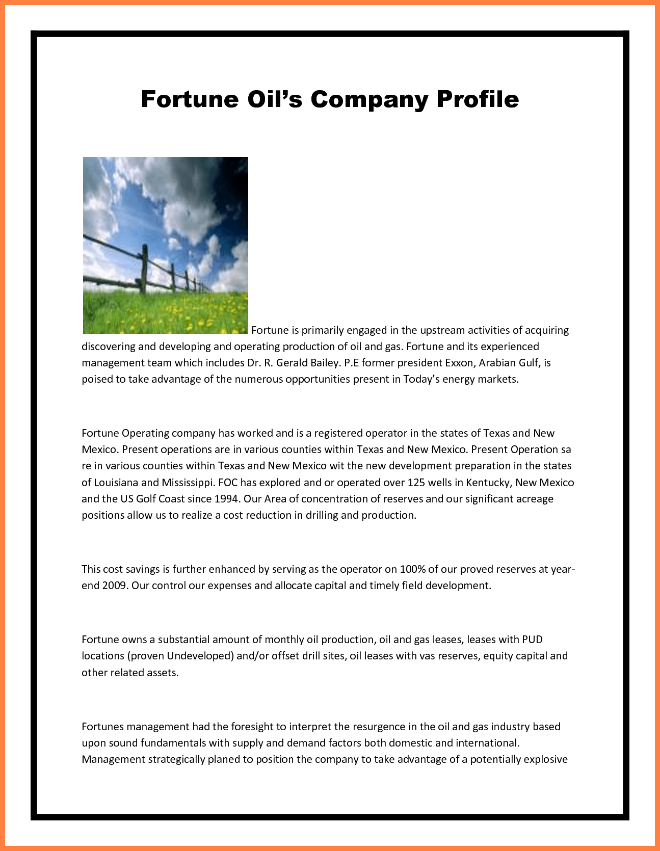 5+ Sample Of Company Profile Format | Company Letterhead throughout Simple Business Profile Template
