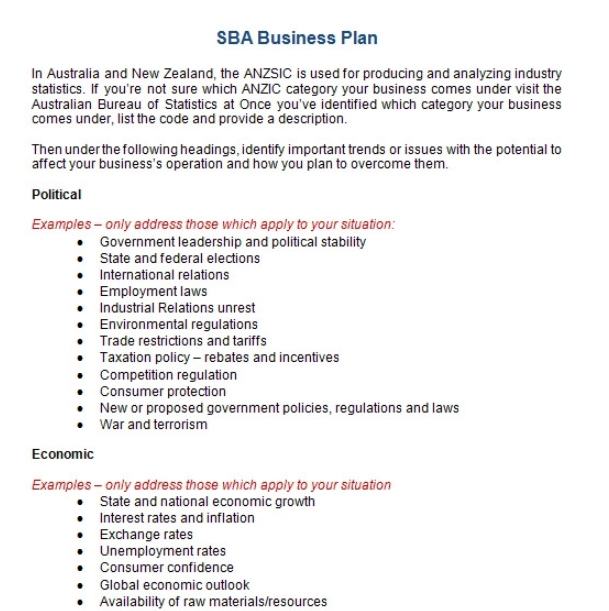 5+ Sba Business Plan Template | Template Business Psd with Sba Business Plan Template Pdf