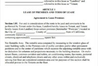 6+ Commercial Lease Agreement Templates – Fine Word Templates throughout Business Lease Agreement Template Free