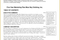6 Marketing Financial Plan Template | Fabtemplatez pertaining to Business Plan Template For Clothing Line