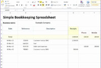 6 Small Business Bookkeeping Excel Template – Excel inside Bookkeeping For Small Business Templates