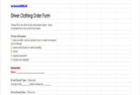 9+ Clothing Order Forms – Free Samples, Examples, Format in Business Plan Template For Clothing Line