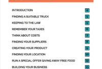 9+ Food Truck Business Plan Examples - Pdf | Examples inside Awesome Business Plan Template For Trucking Company