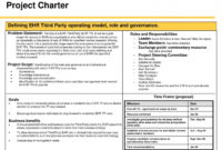 Agile Project Charter Template Fresh Project Charter intended for Amazing Business Charter Template Sample