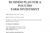 Agriculture Business Plan Template Free pertaining to Agriculture Business Plan Template Free