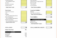 Balance Spreadsheet For Small Business Accounting with regard to Small Business Balance Sheet Template