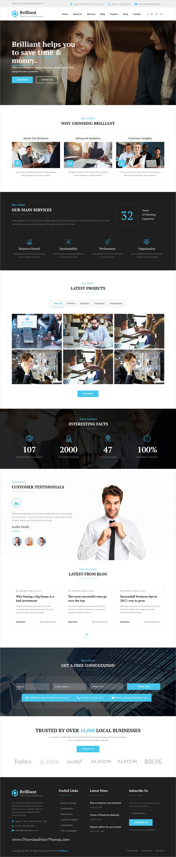 Brilliant Is Clean And Modern Design Responsive #Bootstrap throughout Amazing Professional Website Templates For Business