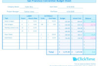 Business Budget Template Plan Project Budgets With Excel in Business Budgets Templates