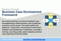 Business Case Development Framework (Powerpoint) For regarding Mckinsey Business Case Template