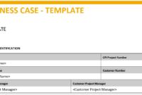 Business Case Template inside Best How To Create A Business Case Template