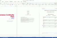 Business Continuity Plan Template (Ms Word/Excel in Amazing Free Document Templates For Business