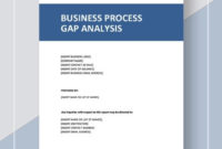 Business Gap Analysis Template – 8+ Free Word, Excel, Pdf intended for Best Business Process Document Template