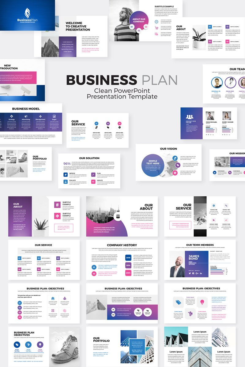 Business Plan Presentation Powerpoint Template #78201 with Best Business Presentation Templates Free Download