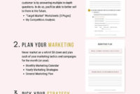 Business Planner Printable Business Planner Pdf Business throughout Fresh Etsy Business Plan Template